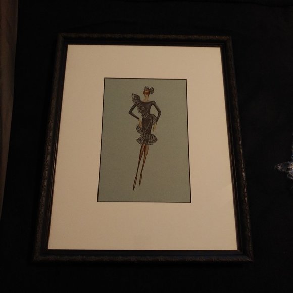 BRAND NEW SET OF 4 VALENTINO FASHION ILLUSTRATIONS - Picture 3 of 6